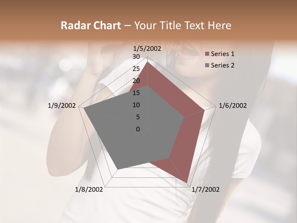Closeup Beautiful Portrait PowerPoint Template