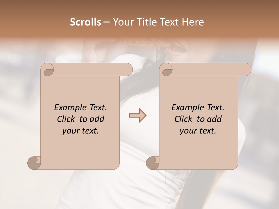 Closeup Beautiful Portrait PowerPoint Template