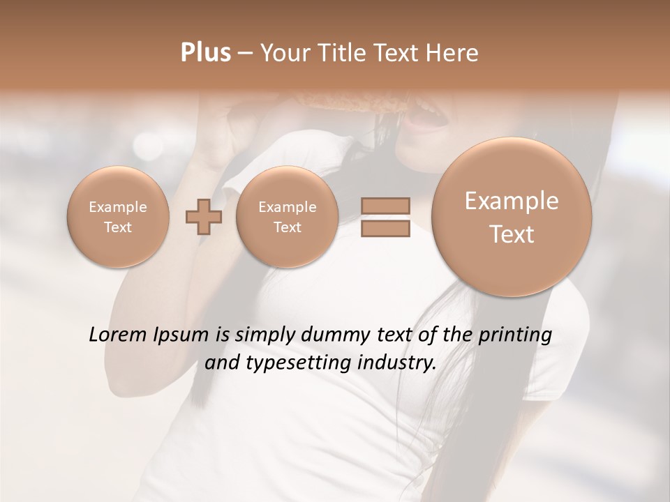 Closeup Beautiful Portrait PowerPoint Template