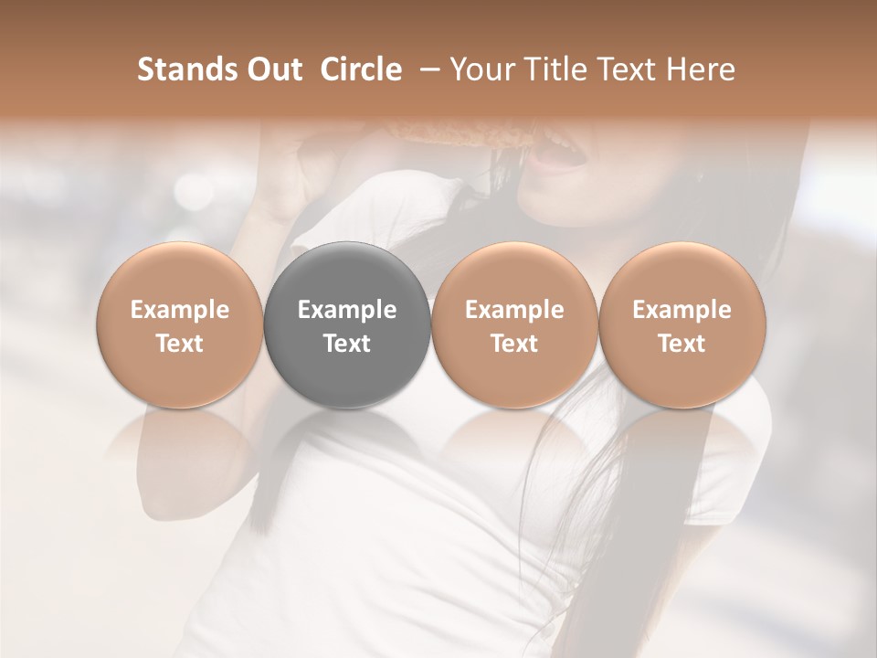 Closeup Beautiful Portrait PowerPoint Template