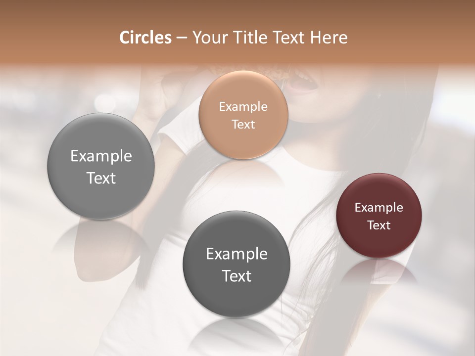 Closeup Beautiful Portrait PowerPoint Template