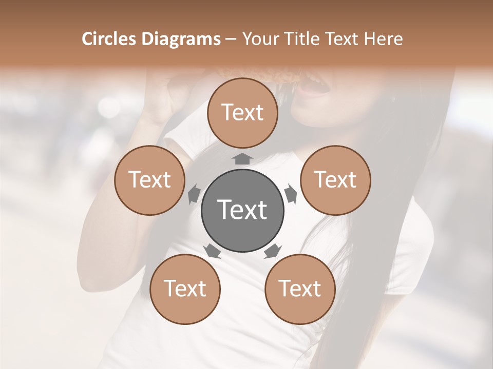 Closeup Beautiful Portrait PowerPoint Template