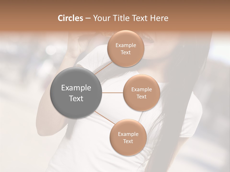 Closeup Beautiful Portrait PowerPoint Template