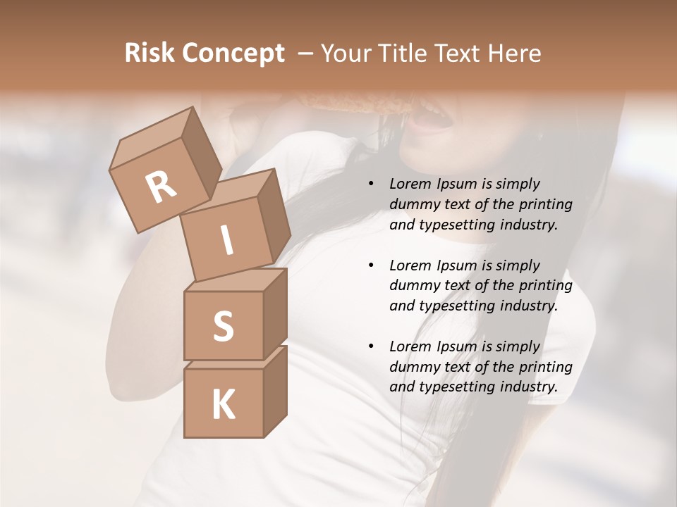 Closeup Beautiful Portrait PowerPoint Template