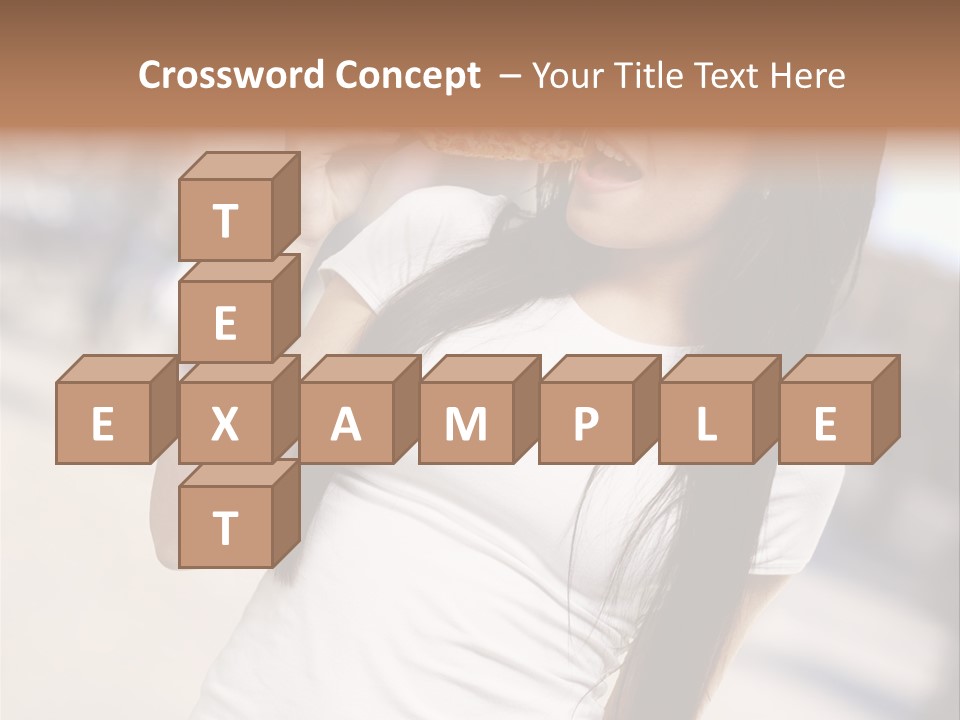 Closeup Beautiful Portrait PowerPoint Template