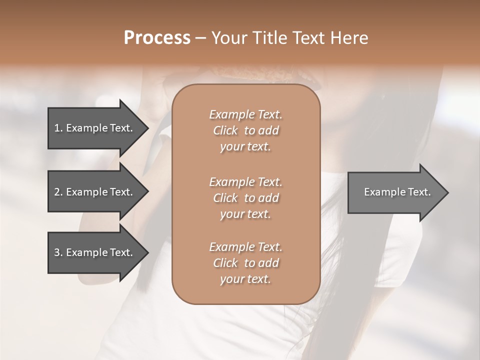 Closeup Beautiful Portrait PowerPoint Template