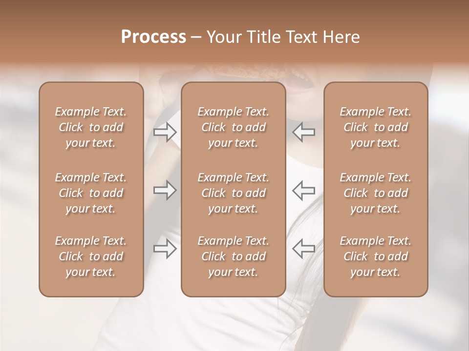 Closeup Beautiful Portrait PowerPoint Template