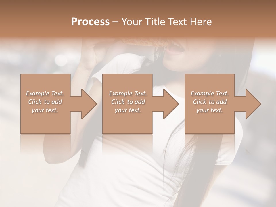 Closeup Beautiful Portrait PowerPoint Template