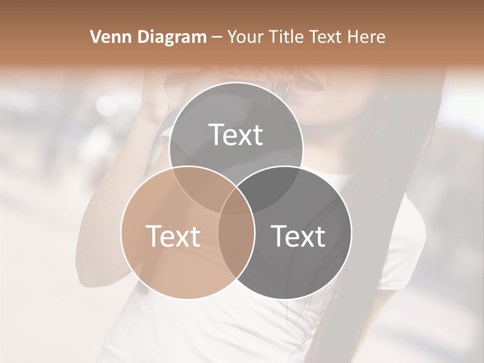 Closeup Beautiful Portrait PowerPoint Template