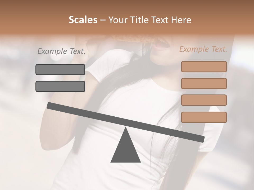 Closeup Beautiful Portrait PowerPoint Template