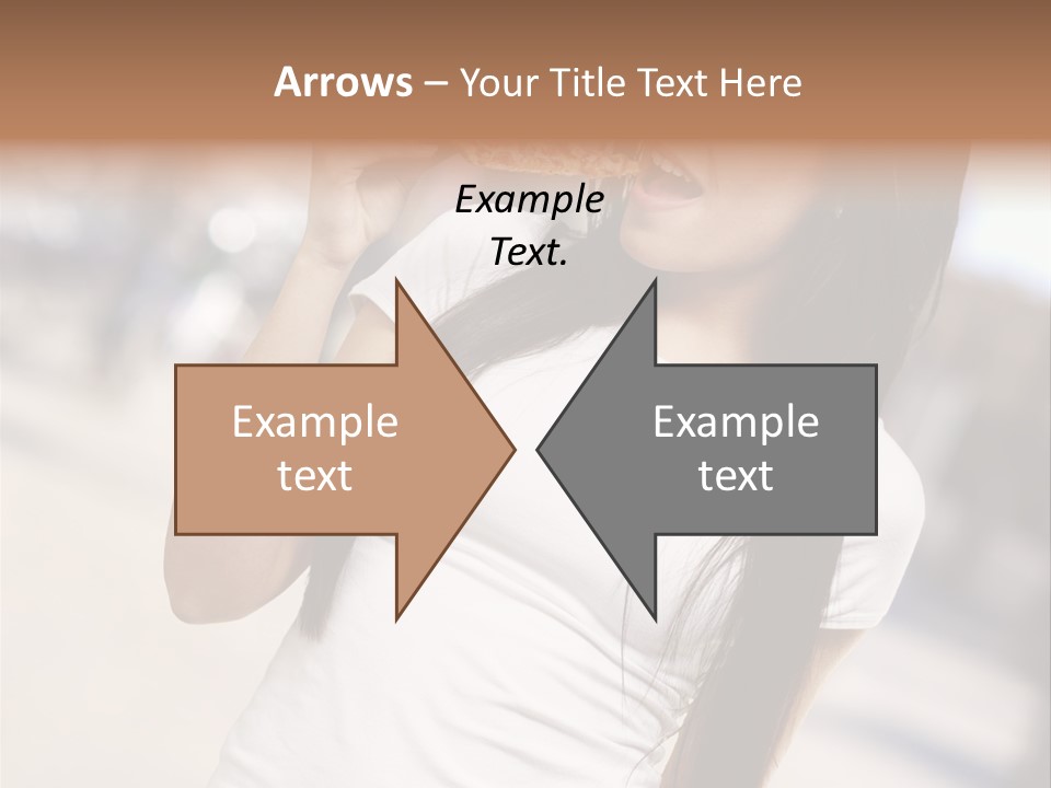 Closeup Beautiful Portrait PowerPoint Template