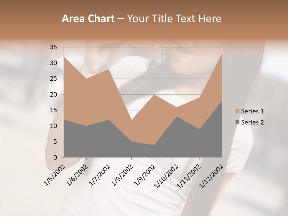 Closeup Beautiful Portrait PowerPoint Template