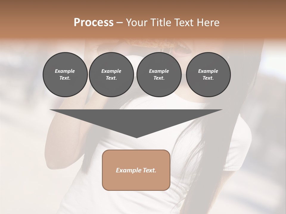 Closeup Beautiful Portrait PowerPoint Template