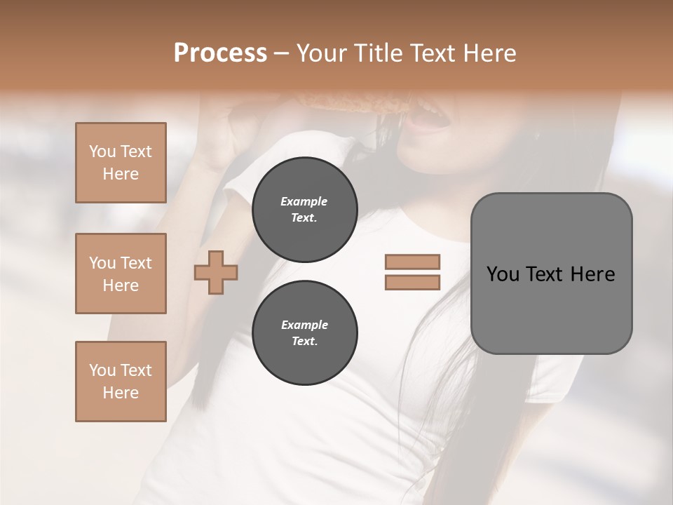 Closeup Beautiful Portrait PowerPoint Template