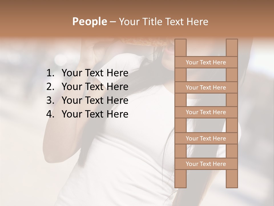 Closeup Beautiful Portrait PowerPoint Template