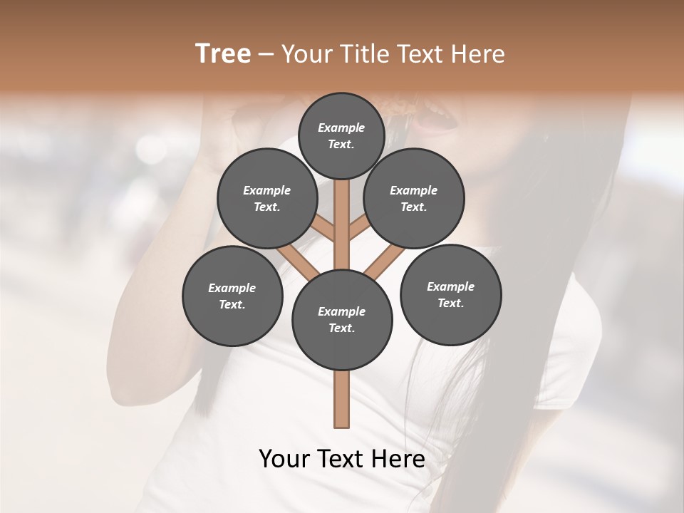 Closeup Beautiful Portrait PowerPoint Template