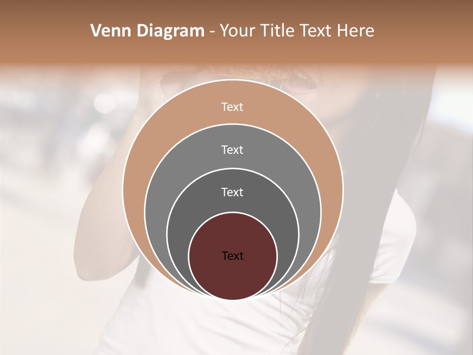 Closeup Beautiful Portrait PowerPoint Template