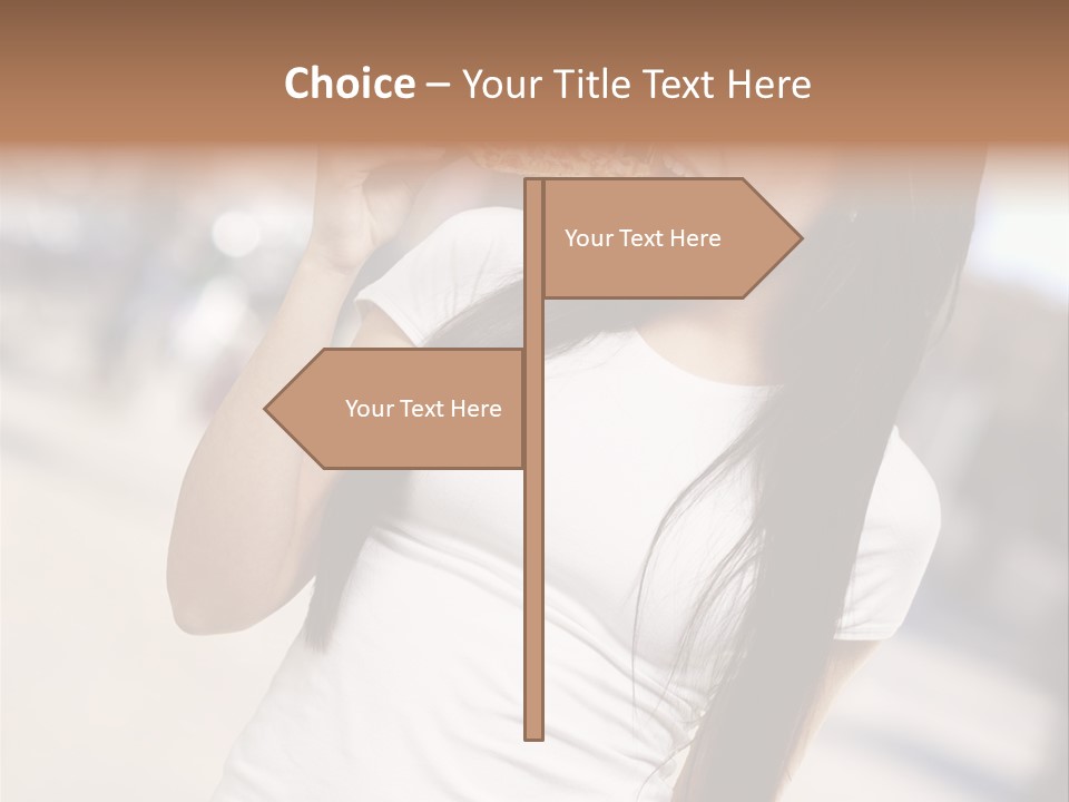 Closeup Beautiful Portrait PowerPoint Template