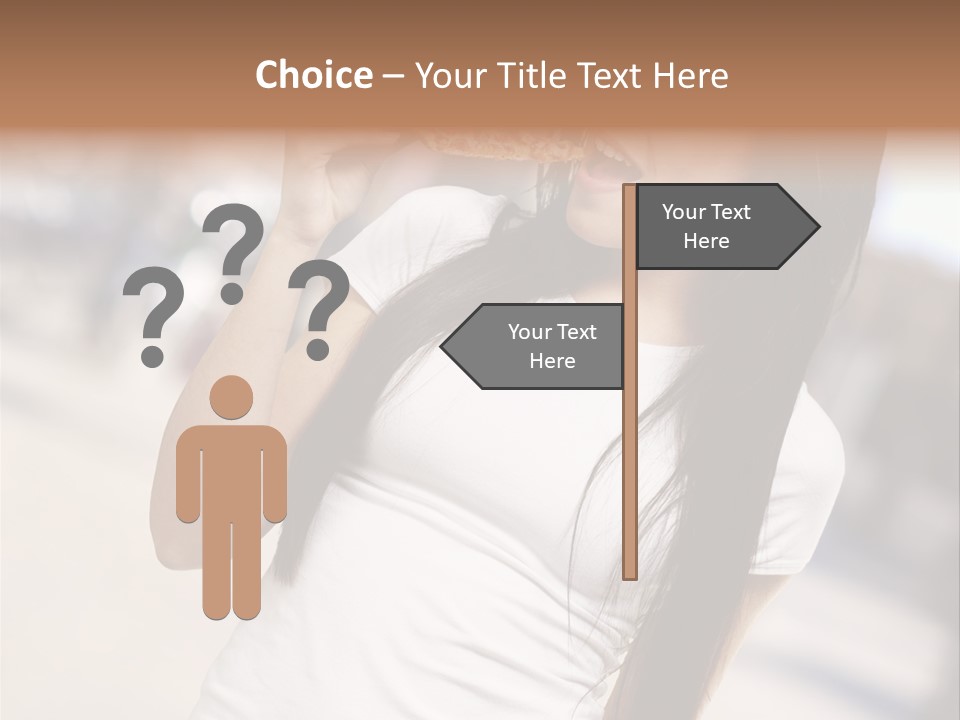 Closeup Beautiful Portrait PowerPoint Template