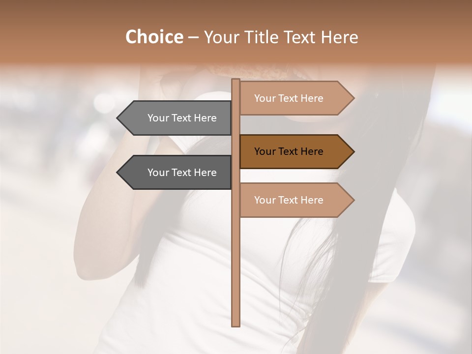 Closeup Beautiful Portrait PowerPoint Template