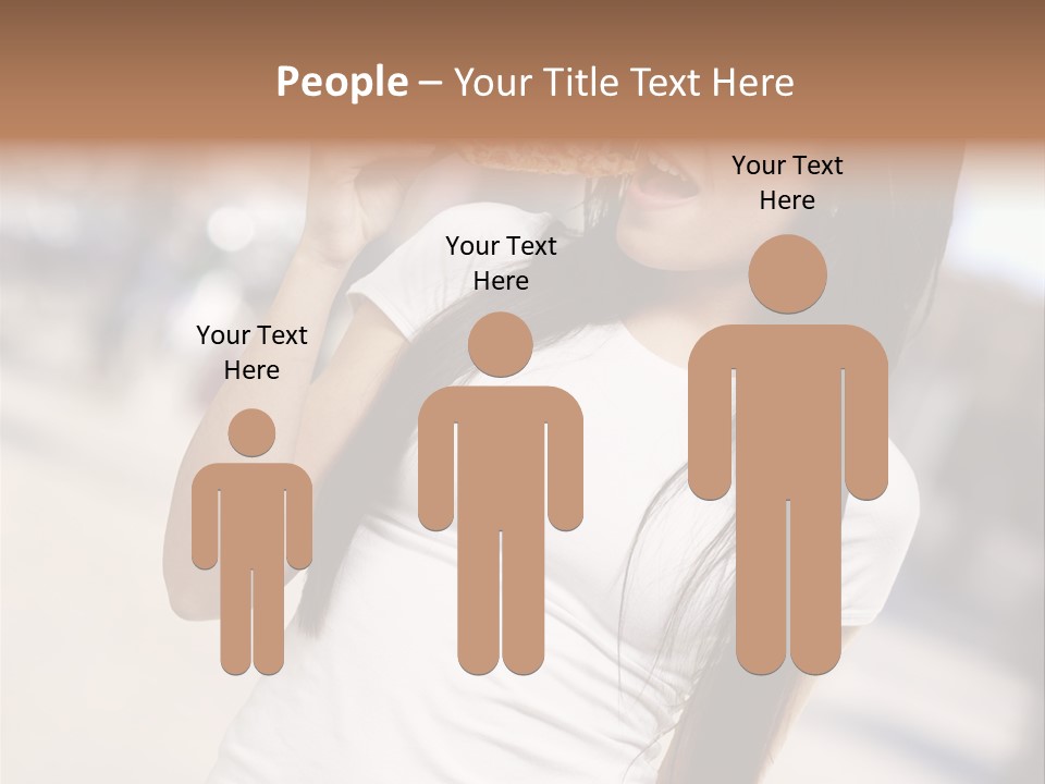 Closeup Beautiful Portrait PowerPoint Template