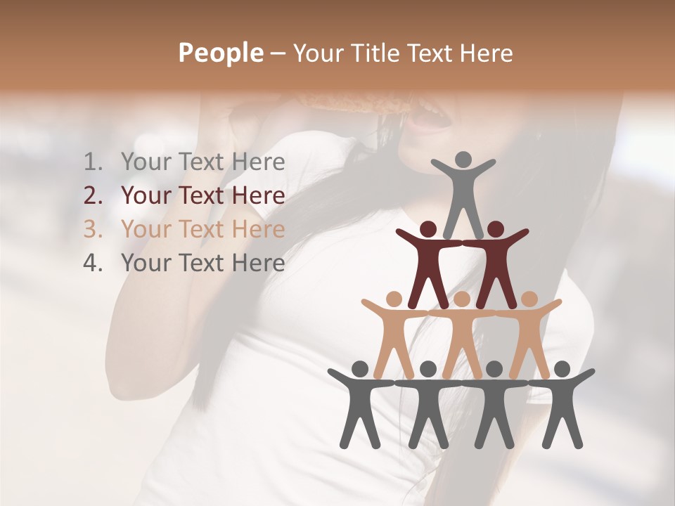 Closeup Beautiful Portrait PowerPoint Template