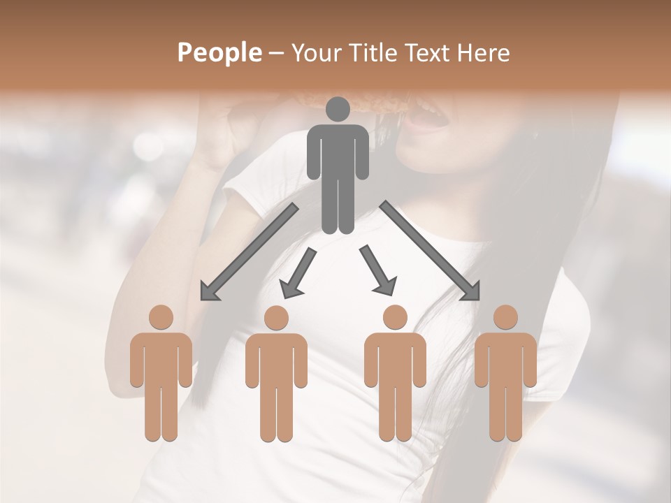 Closeup Beautiful Portrait PowerPoint Template