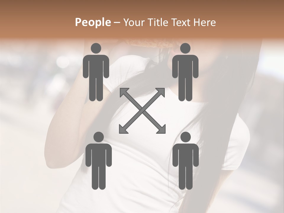 Closeup Beautiful Portrait PowerPoint Template