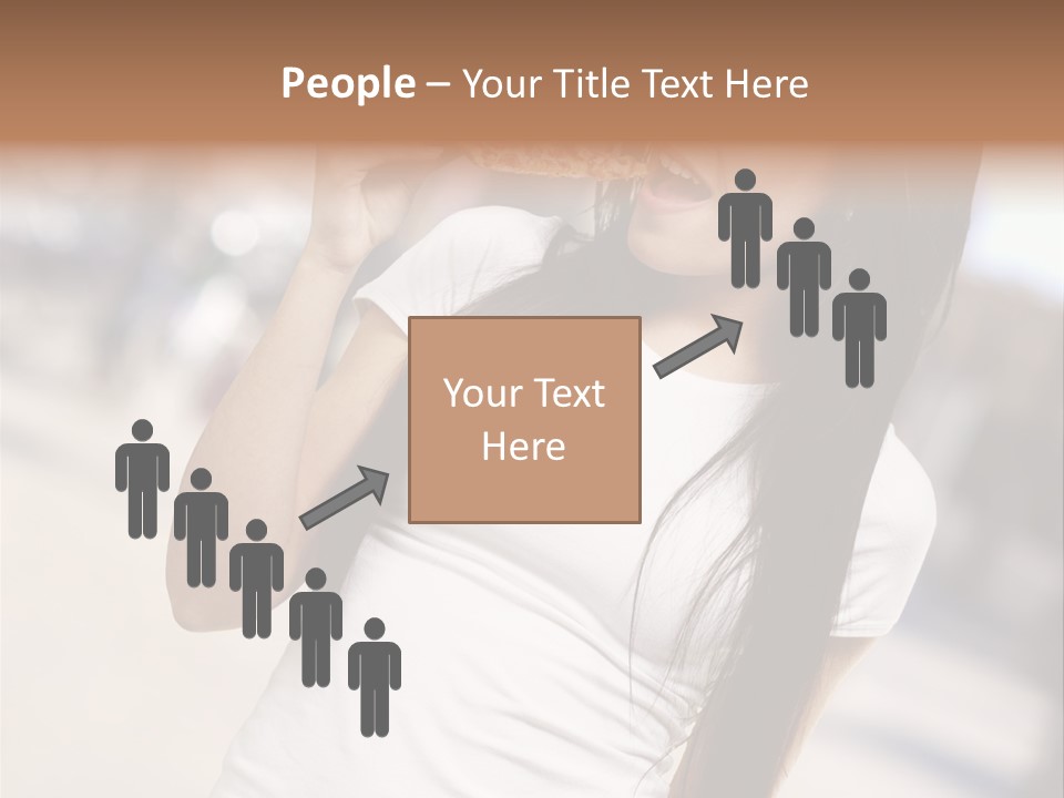 Closeup Beautiful Portrait PowerPoint Template