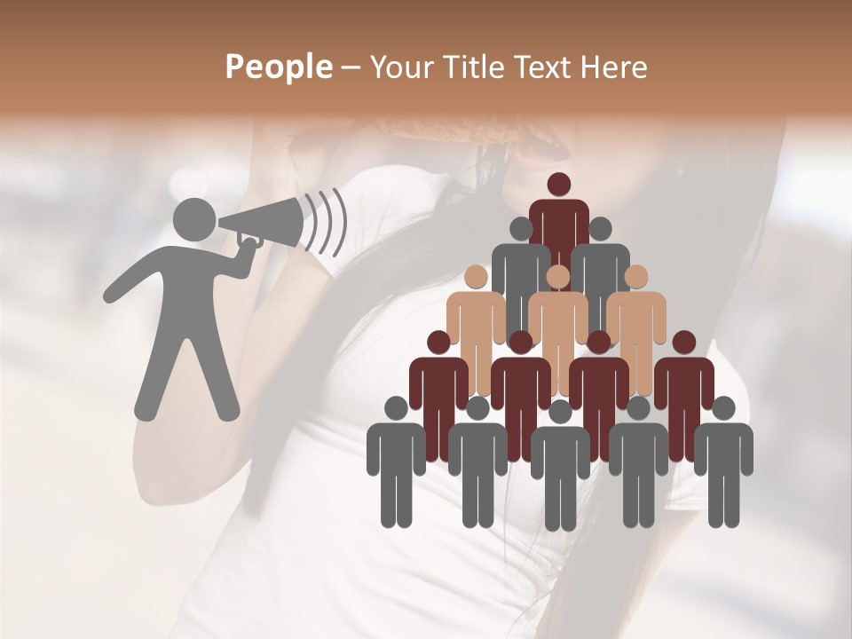 Closeup Beautiful Portrait PowerPoint Template