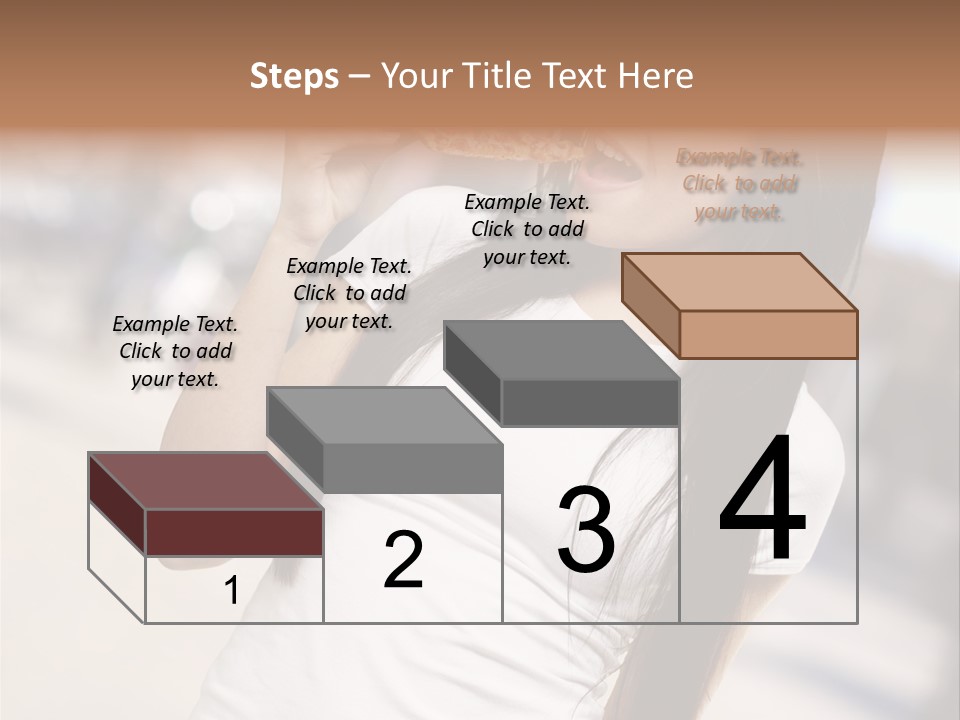 Closeup Beautiful Portrait PowerPoint Template