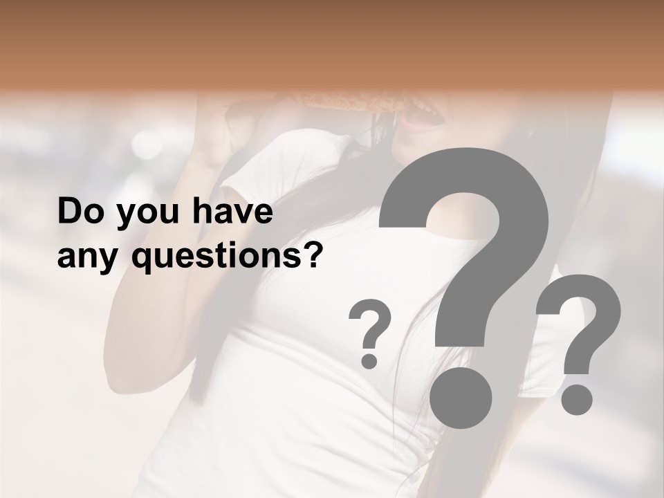 Closeup Beautiful Portrait PowerPoint Template