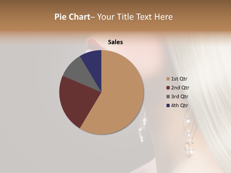 White Wavy Blond PowerPoint Template