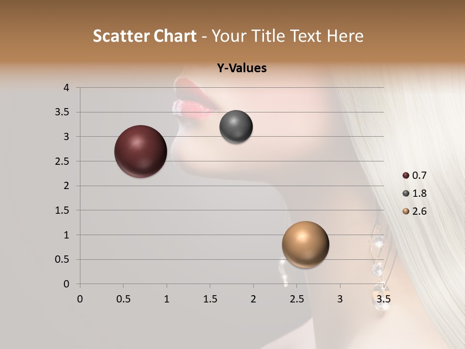 White Wavy Blond PowerPoint Template