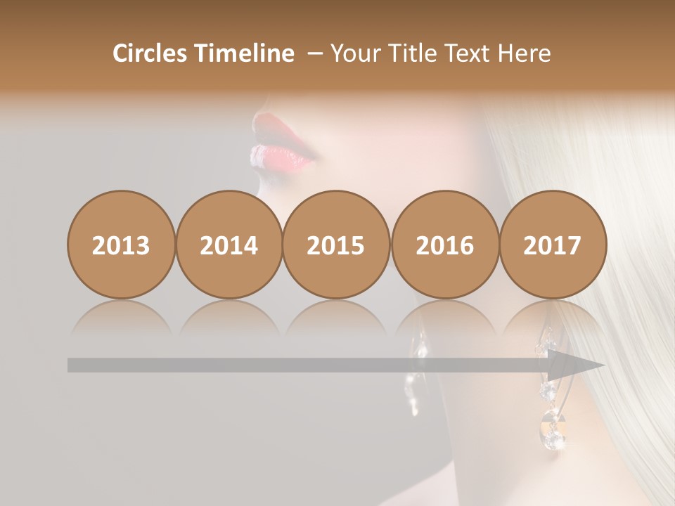 White Wavy Blond PowerPoint Template