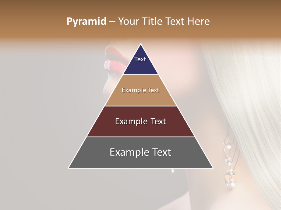 White Wavy Blond PowerPoint Template