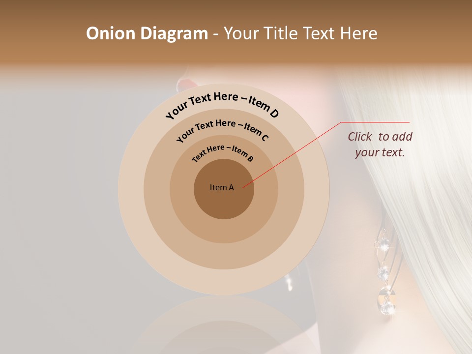 White Wavy Blond PowerPoint Template