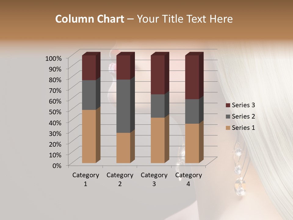 White Wavy Blond PowerPoint Template