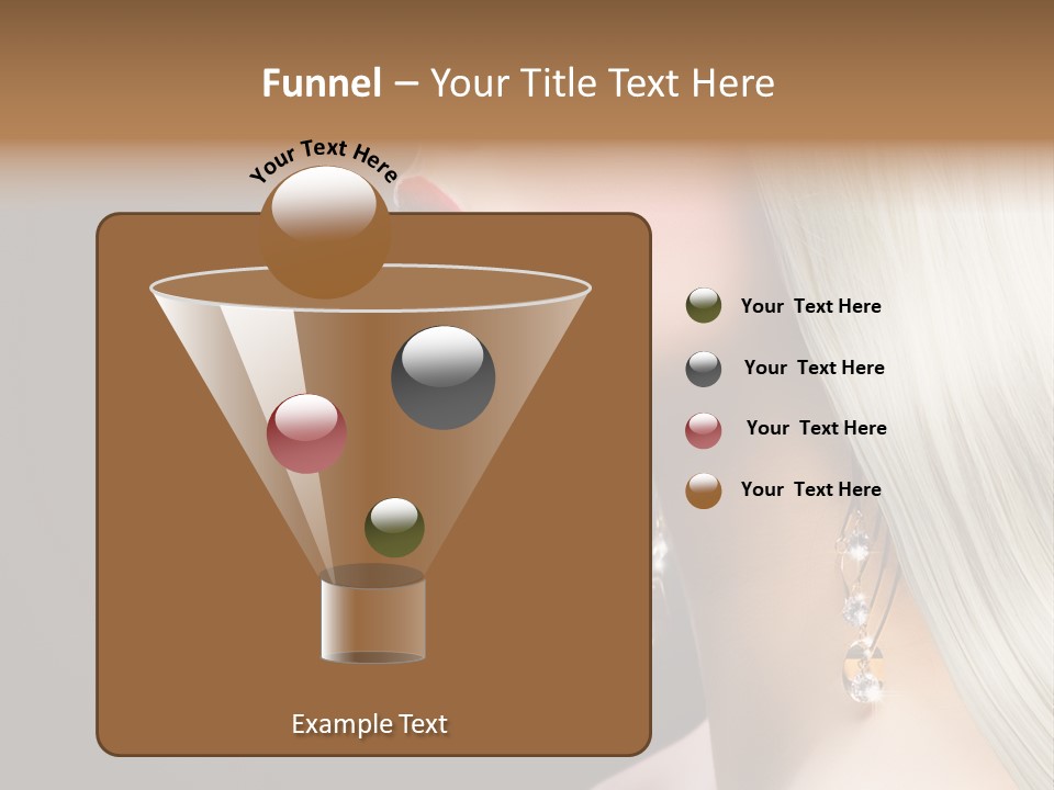 White Wavy Blond PowerPoint Template