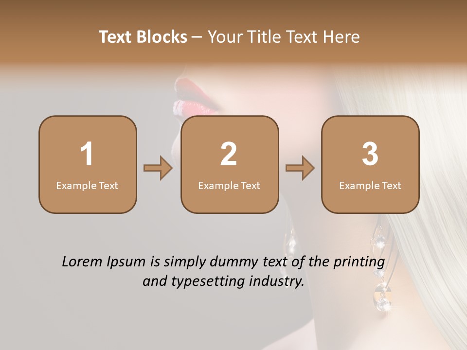 White Wavy Blond PowerPoint Template