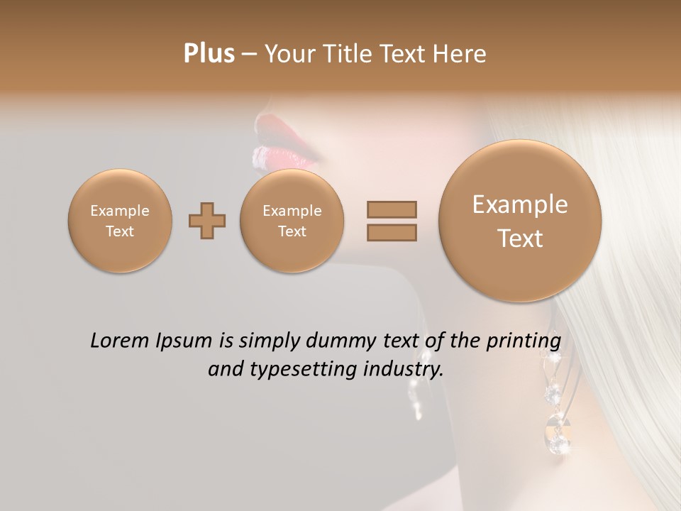 White Wavy Blond PowerPoint Template