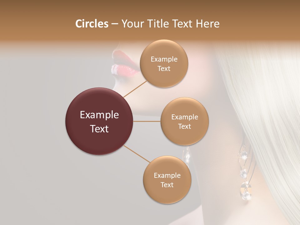 White Wavy Blond PowerPoint Template