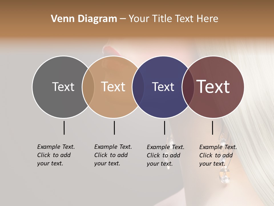 White Wavy Blond PowerPoint Template