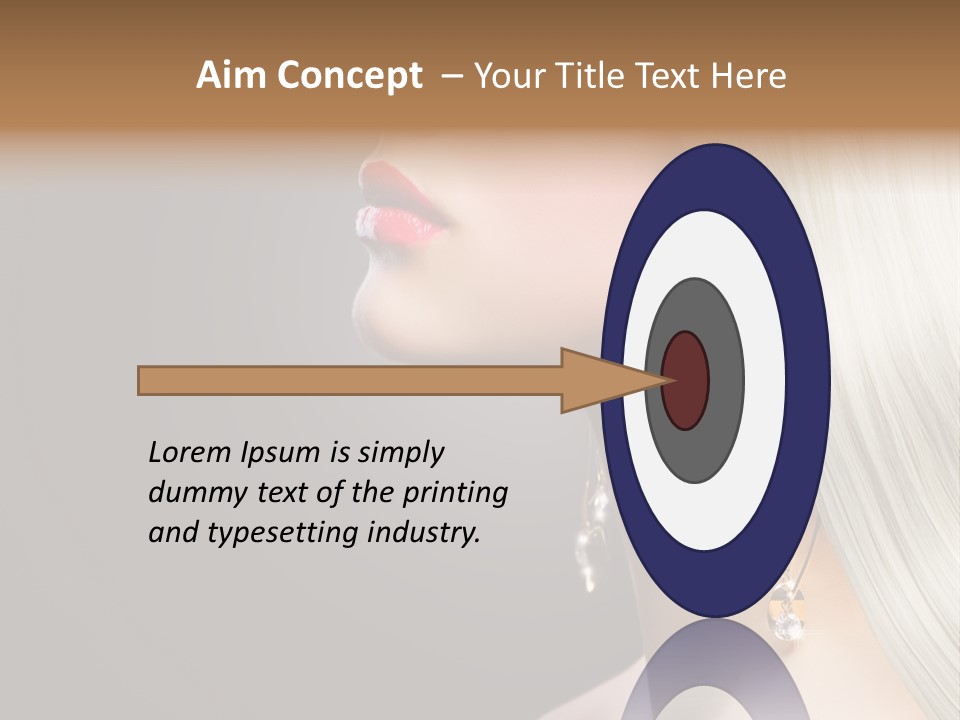 White Wavy Blond PowerPoint Template