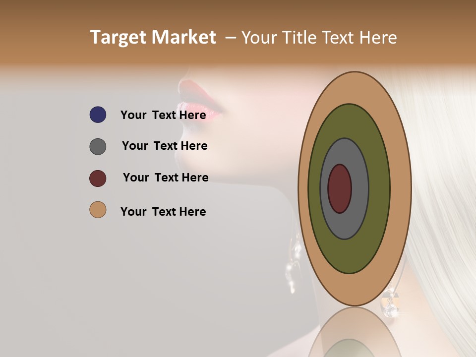 White Wavy Blond PowerPoint Template