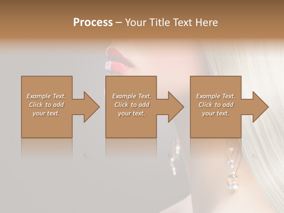 White Wavy Blond PowerPoint Template