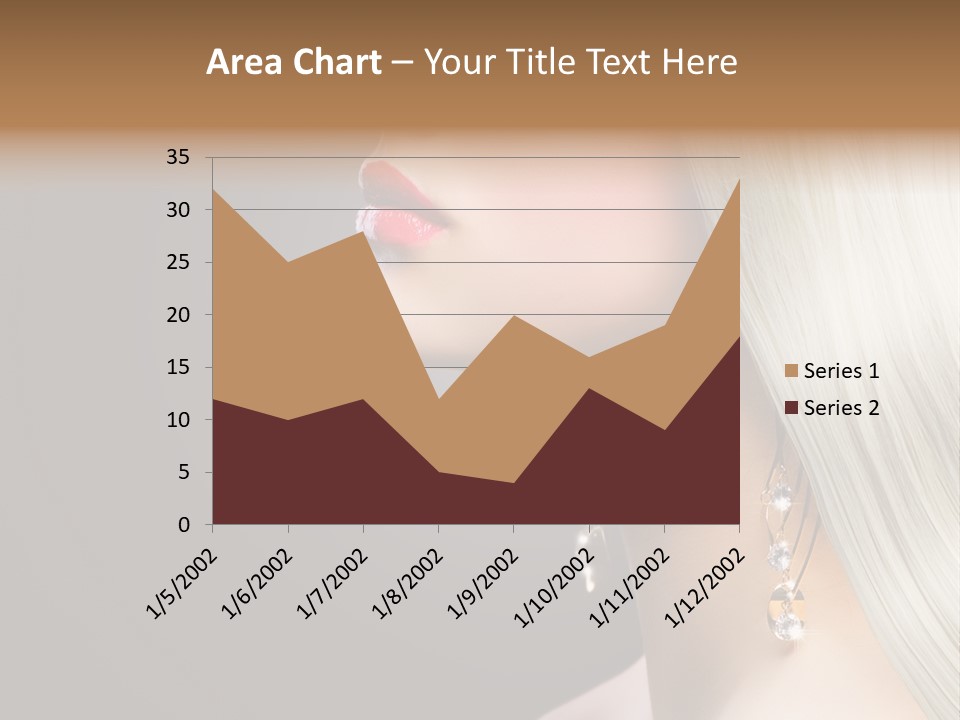 White Wavy Blond PowerPoint Template