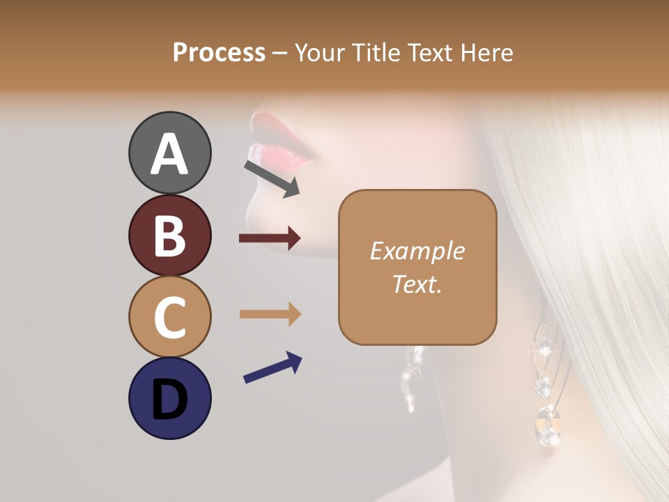 White Wavy Blond PowerPoint Template