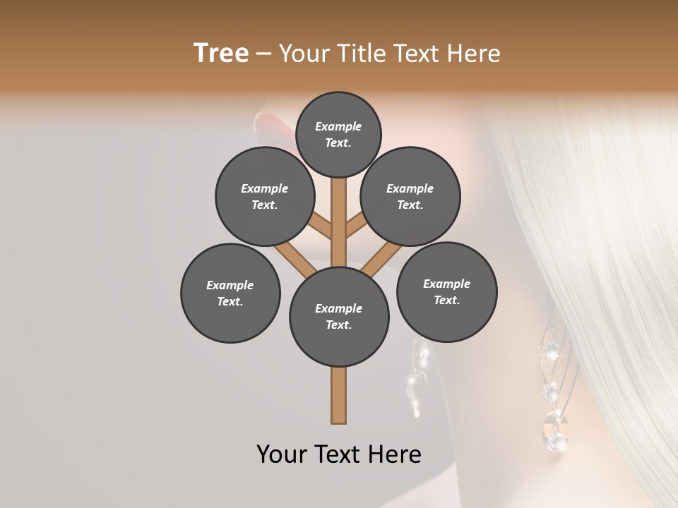 White Wavy Blond PowerPoint Template