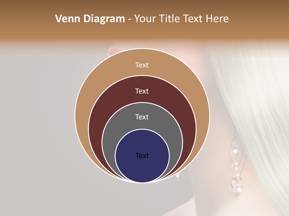 White Wavy Blond PowerPoint Template